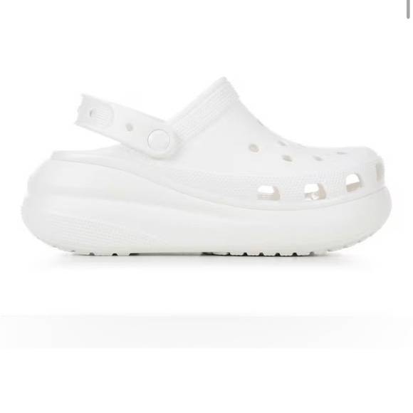Crocs Classic Crush Platform White Unisex Mens 4 /Women’s 6 - Picture 2 of 9